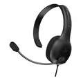 Produktbild: PDP LVL30 verkabelt Kopfhörer mit Single-Sided One Ear Headphone für PlayStation, PS4, PS5 - Mac, Tablet Compatible - Noise-Cancelling Mic - Lightweight, Cool Komfort, Fine für Gaming - Schwarz