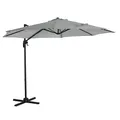 Produktbild: SVITA AREA Sonnenschirm Ampelschirm UV50+ Garten Terrasse Outdoor 360° Schirm Aluminium drehbar kippbar Gartenschirm Gartenmöbel Hellgrau