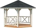 Produktbild: Palmako Holzpavillon Betty, BxT: 423x423 cm, naturbelassen