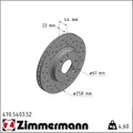 Produktbild: 2x Zimmermann 470.5403.52 Bremsscheibe für RENAULT SMART DACIA SANDERO LOGAN BH