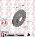 Produktbild: 2x Bremsscheibe Zimmermann 470.5403.52 2 Bremsscheiben Vorderachse Vorne