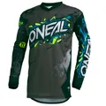 Produktbild: O'neal Element Villain FR Youth Kinder Jersey Trikot lang grau/blau 2026 Oneal M (116-134) Unisex