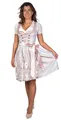 Produktbild: Trachtl - Midi Dirndl Alissa Trachtenkleid Dirndl Damen 2. TLG- Set Trachtenkleid in 3 Farben und Schürze (Grau/Rosa, 44)