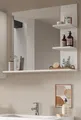 Produktbild: Badezimmer Spiegel Wandspiegel weiß Regal Badspiegel Ablagen Sopela 80 x 70 cm