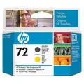 Produktbild: HP 72 Druckkopf schwarz matt und gelb Vivera DesignJet # C9384A
