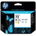Produktbild: HP Druckkopf C9384A 72 matt schwarz/gelb