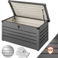 Produktbild: Gardebruk Metall Auflagenbox 360L abschließbar Kissenbox Gartentruhe Gerätebox