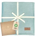 Produktbild: DIKOS Babydecke 100% Bio-Baumwolle – weiche Strickdecke für Neugeborene