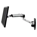 Produktbild: Ergotron Monitor Arm - Wandhalterung mit patentierter CF-Technologie für Bildschirme bis 34 Zoll, 33cm Höhenverstellung, VESA Standard und 10 Jahre Garantie, 45 243 026, Aluminium