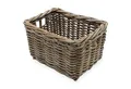 Produktbild: Spetebo Aufbewahrungskorb Rattan Aufbewahrungkorb rechteckig shabby grau (Anzahl, 1 St., Stück), mit 2 Griffen