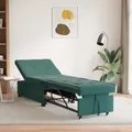 Produktbild: Schlafsofa 3-in-1 Auszieh-Design Dunkelgrüner Samt