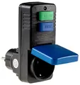 Produktbild: ChiliTec Personenschutz Zwischenstecker Schutzschalter IP54 Aussen Fehlerstromschutz FI Schalter für Steckdose 230V Aussen 30ms 2polige Trennung 30mA Schutz vor Stromschlägen DI Steckdosenadapter
