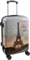 Produktbild: Handgepäck Reisekoffer Paris Hartschalentrolley Eifelturm Rollen Trolley Bowatex