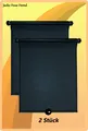 Produktbild: 2x Auto Sonnenschutz Rollo Sonnenblende Schwarz universal 52x41x3,5cm HxBxT NEU