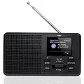 Produktbild: XORO DAB 142 - Tragbares Digitalradio, UKW und DAB+ Empfang, Senderspeicher, RDS-Funktion, Wecker, Bluetooth, Batterie- & Netzbetrieb, Teleskopantenne