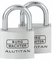 Produktbild: Burg Wächter Duo 770 40 SB Alutitan Vorhängeschloss-Set, Aluminium (36161)