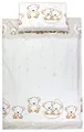 Produktbild: TupTam Kinder Bettwäsche Set Babybettwäsche Bettbezug 100 x 135 120 x 90 Kissenbezug 40 x 60 Jungen Mädchen 2-TLG, Farbe: Bärchen Mond Beige, Größe: 135x100 cm