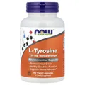 Produktbild: NOW Foods, L-Tyrosin, Extra starkt, 750 mg, 90 Veg Kapseln