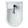 Produktbild: Duravit Stand-Bidet Starck 3 37x56cm, m HL, ÜL, Hahnlochbank, weiß