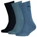 Produktbild: PUMA Socken PUMA KIDS CREW SOCK 3P (3-Paar, 3 Paar) Junior mit klassischer Rippe blau 31-34