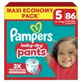 Produktbild: Pampers Baby-Dry Pants Größe 5, 86 Windeln, 11 kg - 17 kg, 360 ° Halt, um Gähnen und Auslaufen zu vermeiden