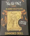 Produktbild: YuGiOh Summoned Skull Metallkarte *24 Karat vergoldet*  Limitiert