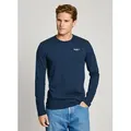 Produktbild: Langarmshirt PEPE JEANS, Herren, Gr. XXL, blau (navy), Jersey, Obermaterial: 95% Baumwolle, 5% Elasthan, slim fit normal, Rundhals, Shirts Langarmshirt