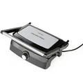 Produktbild: Kontaktgrill, Schwarz, Edelstahl, Metall, Kunststoff, 22.9x13x26.8 cm, Temperaturregler, Küchengeräte, Toaster