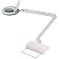 Produktbild: Lumeno Lupenleuchte 7218 MKIII, mit Standfuß, 8 Dioptrien (3-fach), LED, Linsen-Ø: 127 mm, Gehäuse: grau