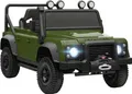 Produktbild: AIYAPLAY Kinder Elektroauto, Land Rover Defender 110 SVX 12V 7Ah Kinderauto mit Fernbedienung, 2 Motor, Kinderfahrzeug mit Softstart, Soft Stopp, 4 Stoßdämpfer, Hupe, MP3, Licht für 3-5 Jahre Grün