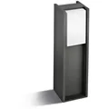 Produktbild: Philips Pollerleuchte Bridge, Schwarz, Metall, Kunststoff, 12.1x40.2x12.1 cm, LED-Leuchtmittel austauschbar, Lampen & Leuchten, Außenbeleuchtung, Wegbeleuchtung, Sockelleuchten