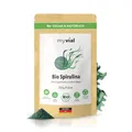 Produktbild: Bio Spirulina Pulver 250 g – 100 % rein & vegan – ohne Zusätze, plastikfrei verpackt – reich an pflanzlichem Protein & B-Vitaminen – laborgeprüft aus kontrolliertem Anbau