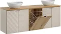 Produktbild: Doppelwaschtisch 160cm Manoa, Kaschmir - Holzoptik