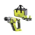 Produktbild: RYOBI 18 V ONE+ Akku-Bohrhammer R18SDS-125S (Schlagenergie 1.3 J, Max. Bohrdurchmesser in Holz/Mauerwerk/Stahl 16/16/13mm, inkl. 2,5Ah Akku und Ladegerät in Werkzeugtasche)