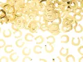 Produktbild: Konfetti Hufeisen ca.15g - Streudeko für Kindergeburtstag Geburtstag Pferde Party - Tischkonfetti zum Streuen Dekorieren Basteln - Geburtstagsdeko Partydeko & Tischdeko - Gold
