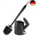 Produktbild: Braoses WC Bürste mit Halter Silikon Toilettenbürste Set Langer Stiel klobürste