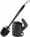 Produktbild: WC-Bürste Braoses Silikon mit selbstschließendem Griff, schwarz B-WARE