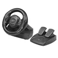 Produktbild: Gaming Lenkrad Gas Bremspedale Racing Wheel 2-Pedalset LED-Anzeige Schwarz