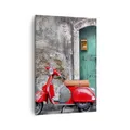 Produktbild: Wandbilder 70x100cm Leinwandbild Scooter transport italien retro Bilder