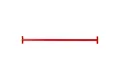 Produktbild: ESTEXO Klimmzugstange Reckstange 125 cm Turnstange Rot Kletterstange Turnreck Metall
