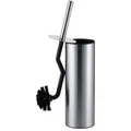 Produktbild: Relaxdays WC Bürste mit Randreiniger Schwarz,Silber