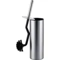 Produktbild: Relaxdays Wc-bürste, Toilettenbürste Mit Randreiniger, Spritzschutz, Hygienisch, Klobürste Mit Halter, Edelstahl, Silber