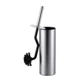 Produktbild: Relaxdays WC-Bürste, Toilettenbürste mit Randreiniger, Spritzschutz, hygienisch, Klobürste mit Halter, Edelstahl, Silber