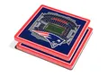 Produktbild: YouTheFan NFL New England Patriots 3D StadiumView Untersetzer – Gillette Stadium