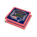 Produktbild: New England Patriots NFL YouTheFan Untersetzer 3D Stadium View 2er-Set Coaster