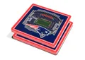 Produktbild: NFL New England Patriots 2er Set Untersetzer Coaster Set Stadium View 3D Stadion