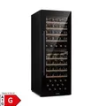 Produktbild: Klarstein Barossa 77 Duo Weinkühlschrank 2 Zonen 191 L 77 Fl. Touch LED schwarz