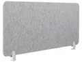 Produktbild: Schreibtisch Trennwand Akustik Polster hellgrau 160 x 50 cm Schallschutz Split