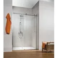 Produktbild: Duschtür in Nische mit Gleittür/Schiebetür SCHULTE MasterClass ExpressPlus 120 cm Profil chrom Klarglas schmutzabweisend