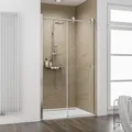 Produktbild: Schulte MasterClass Schiebetür in Nische Klarglas hell Chromoptik 120 cm /...